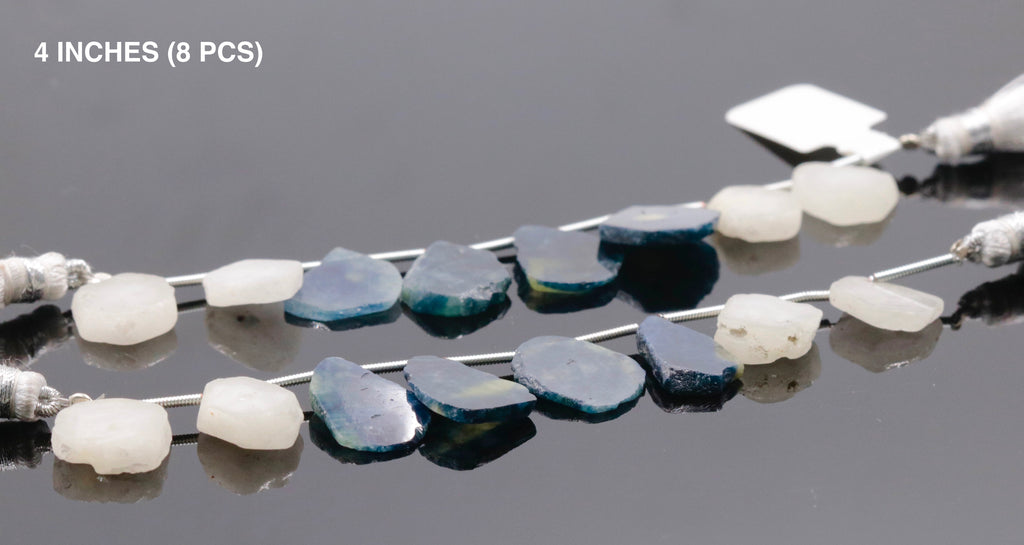 Two strands Natural Sapphire Beads 