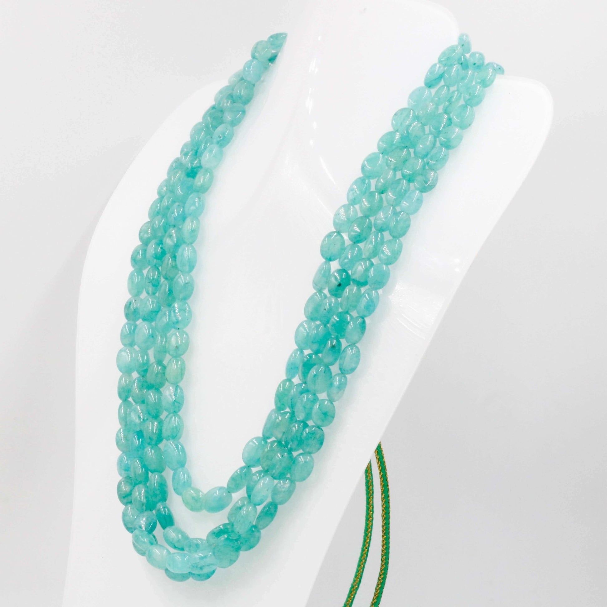 Emerald Beaded Gemstone Necklace - Taj Mahal Gems