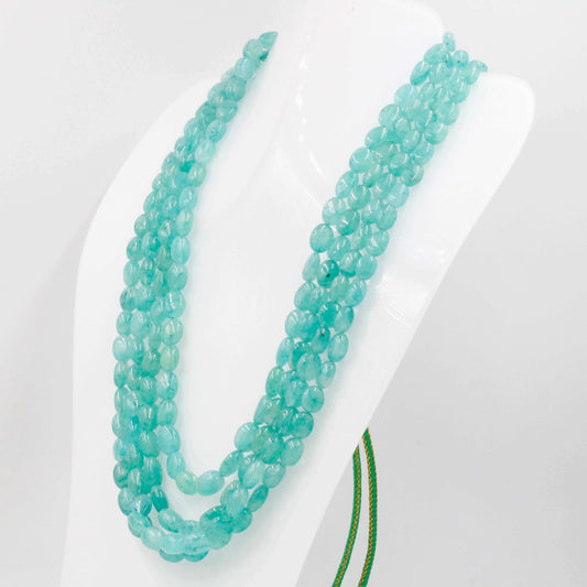 Emerald Beaded Gemstone Necklace - Taj Mahal Gems