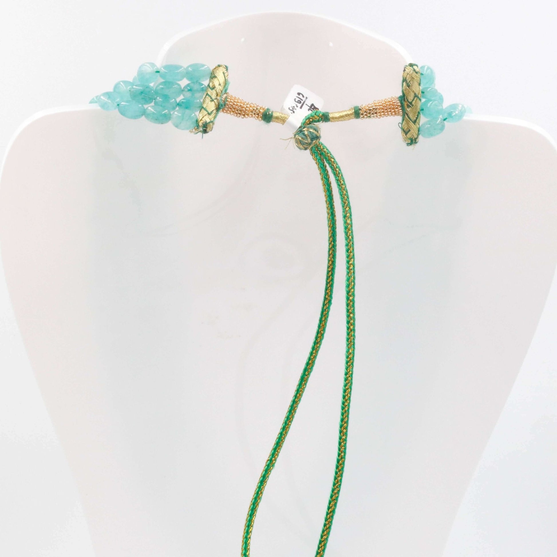 Emerald Beaded Gemstone Necklace - Taj Mahal Gems