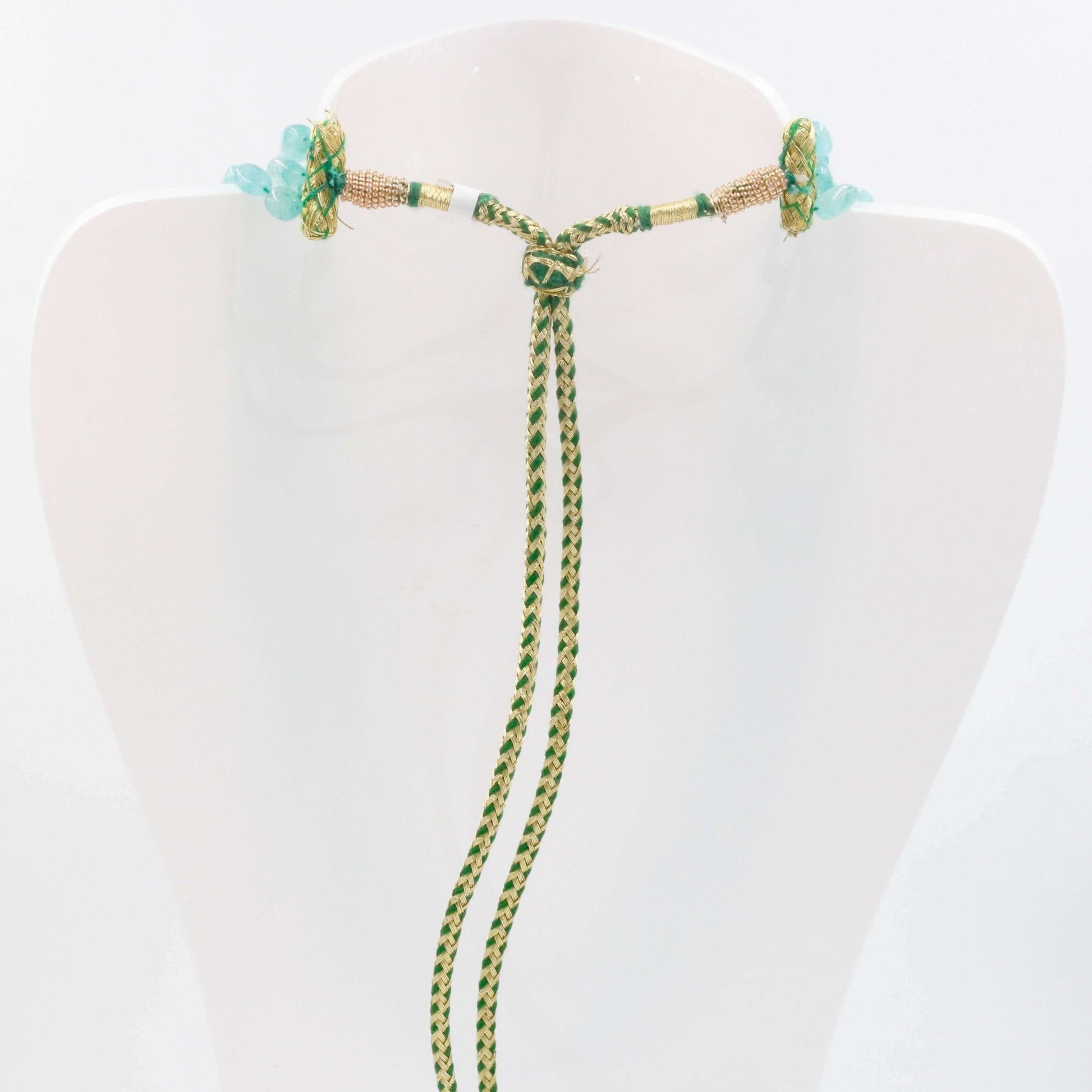 Emerald Beaded Necklace - Taj Mahal Gems