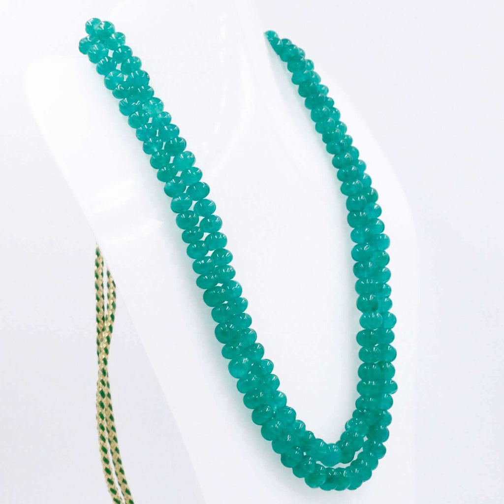 Natural Green Quartz Jewelry with Long & Layered Necklace
