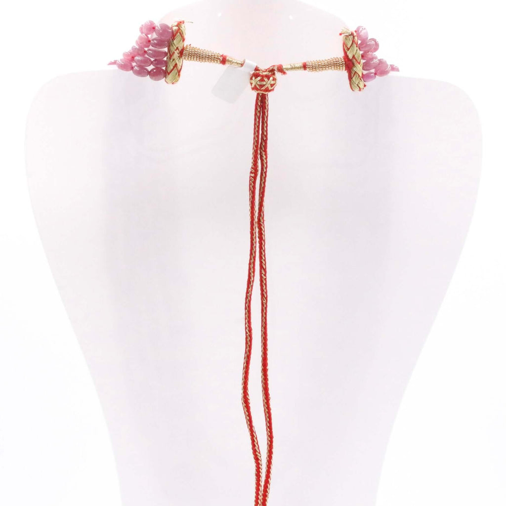 Elegant Ruby and Freshwater Pearl Necklace