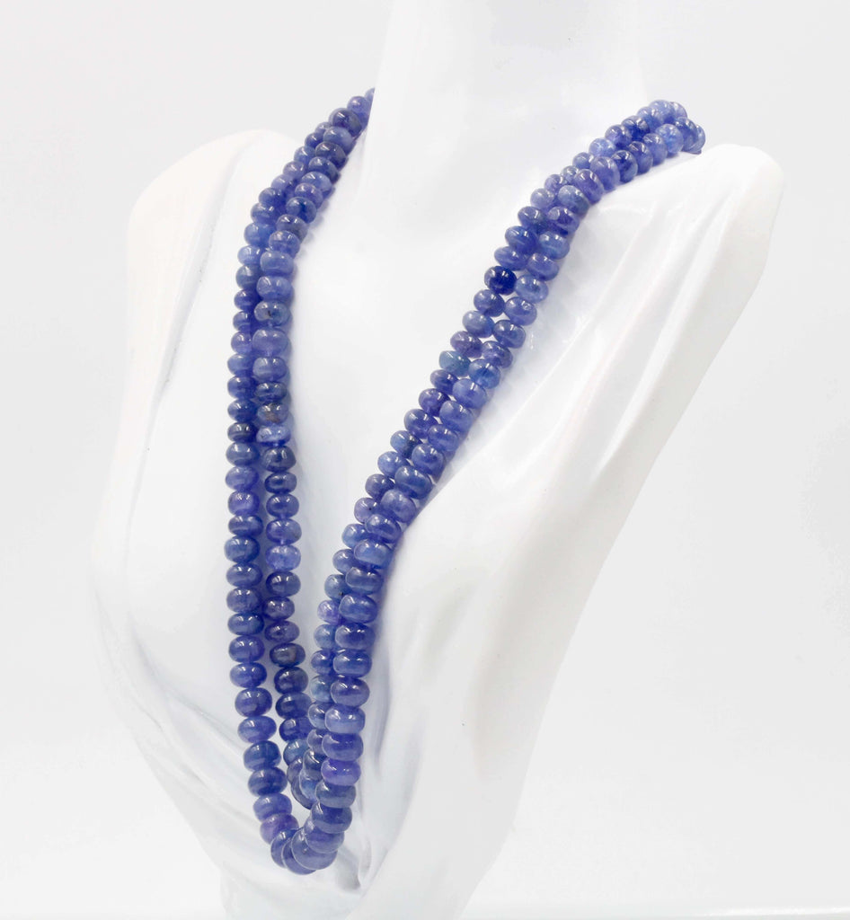 Indian Tanzanite Beads: Authentic Necklace Beauty