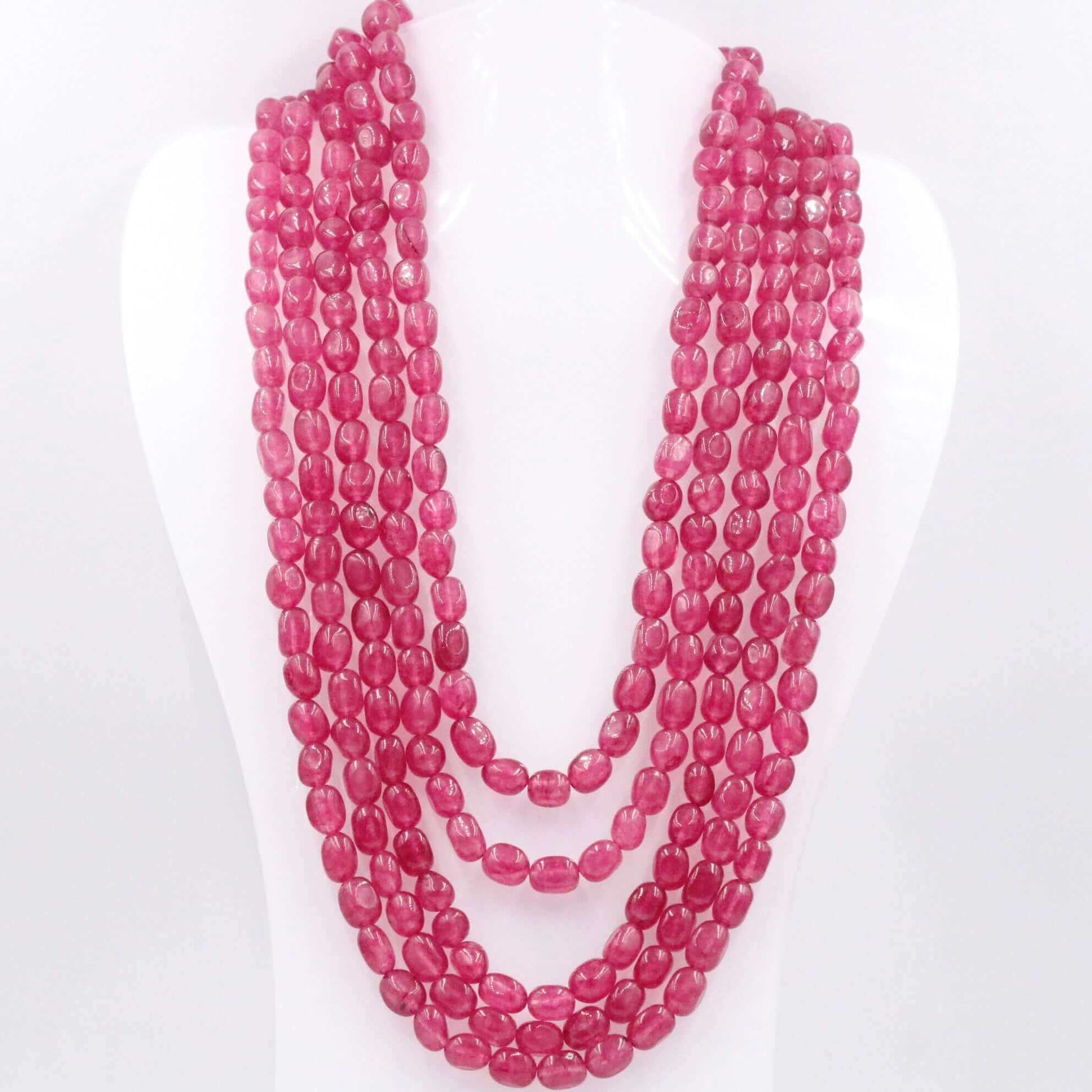 Fuchsia Quartz Necklace - Taj Mahal Gems
