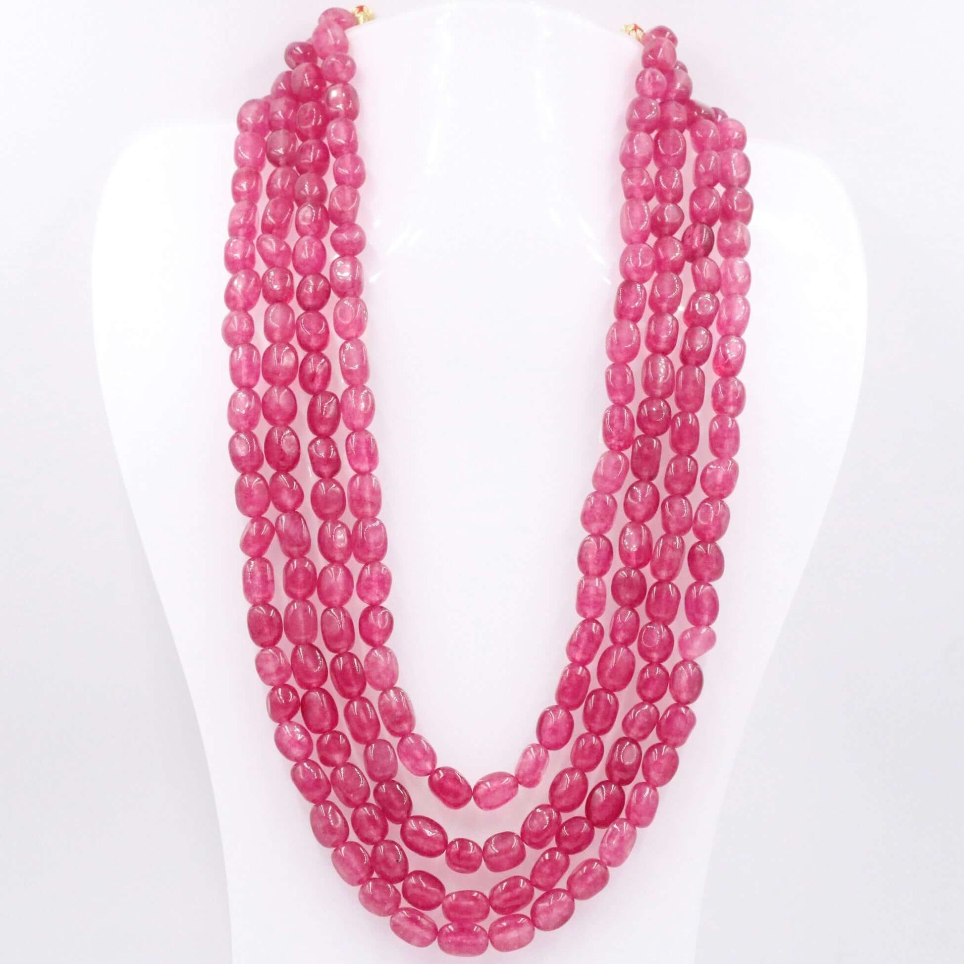Fuchsia Quartz Necklace - Taj Mahal Gems