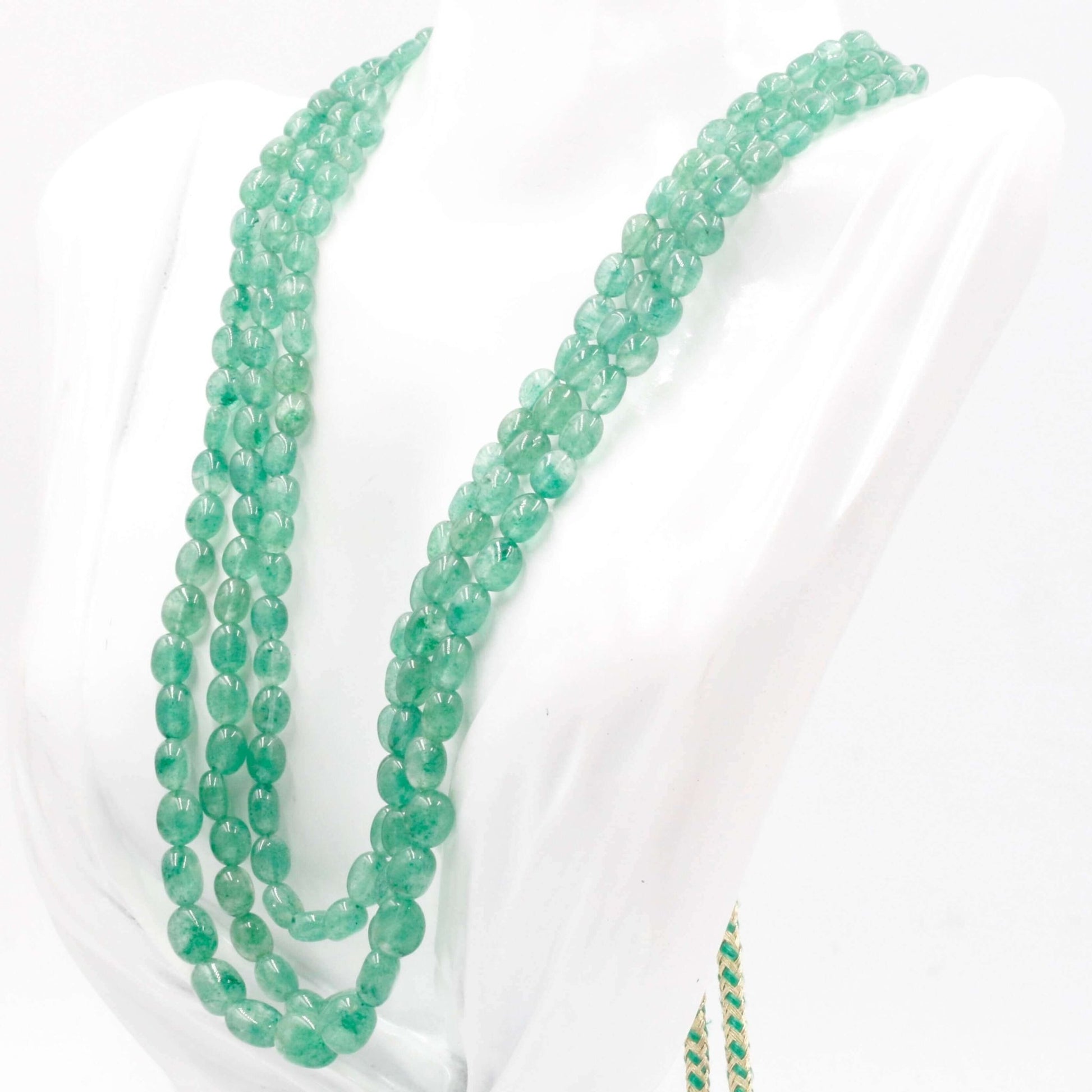 Green Aventurine Quartz Necklace - Taj Mahal Gems