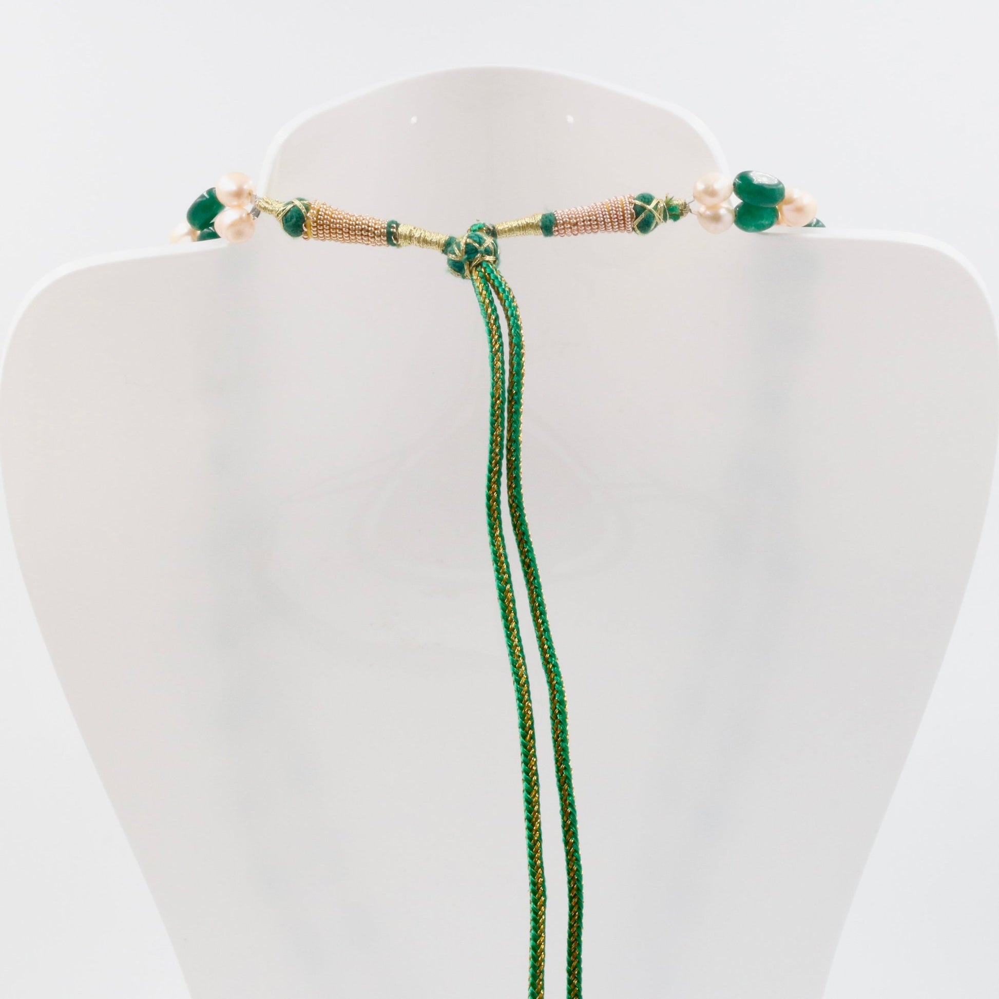 Green Quartz Baroque Freshwater Pearl Necklace - Taj Mahal Gems