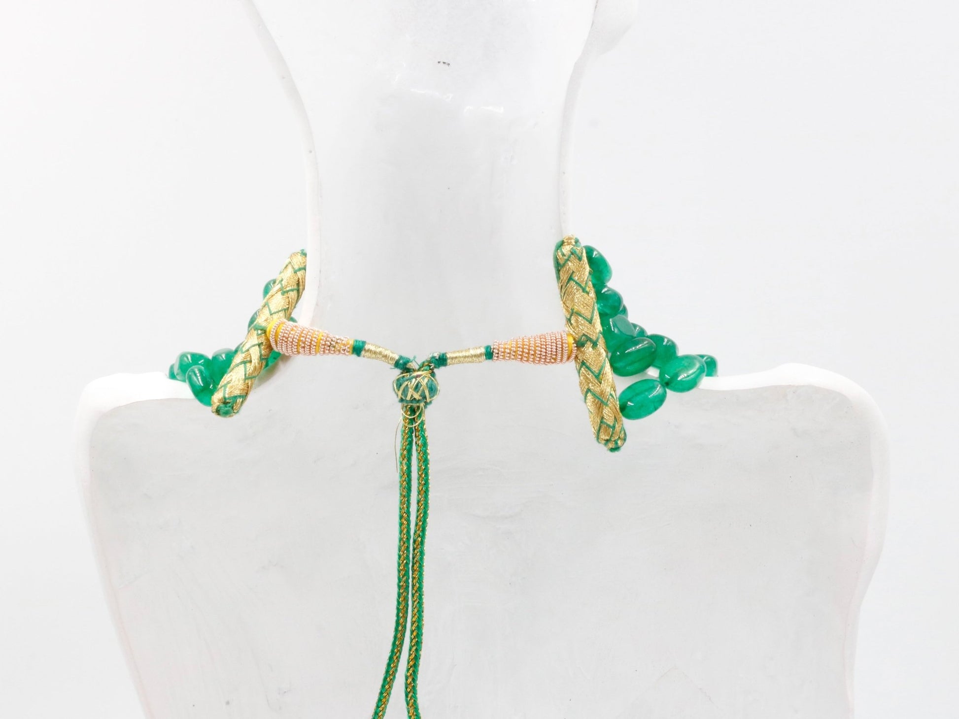Green Quartz Bead Necklace - Taj Mahal Gems