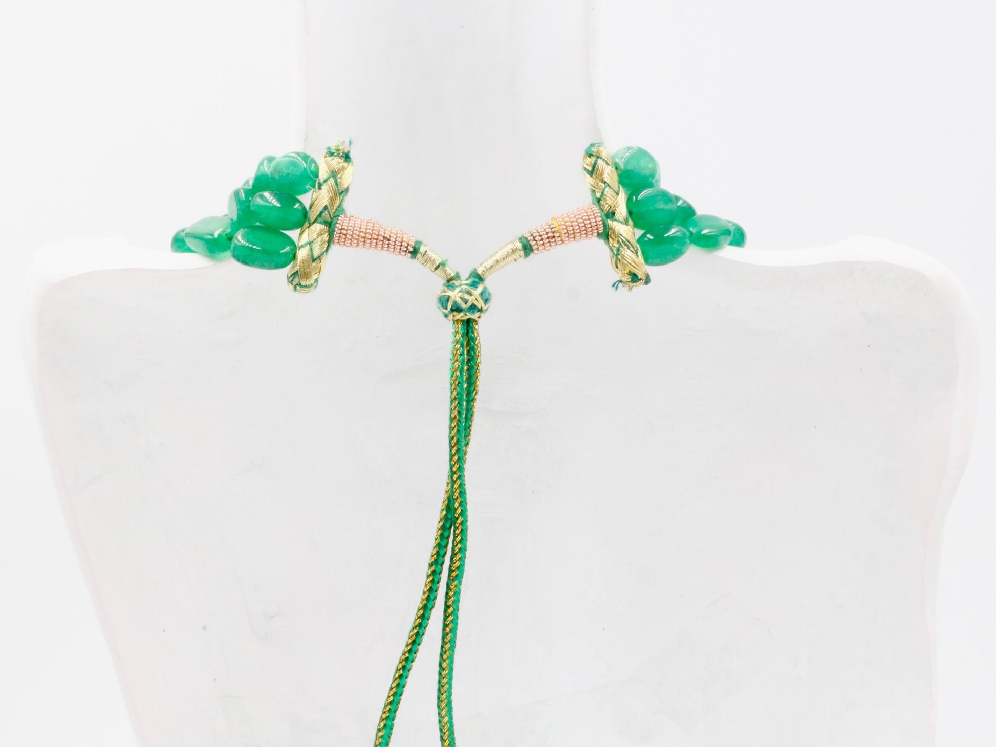 Green Quartz Bead Necklace - Taj Mahal Gems