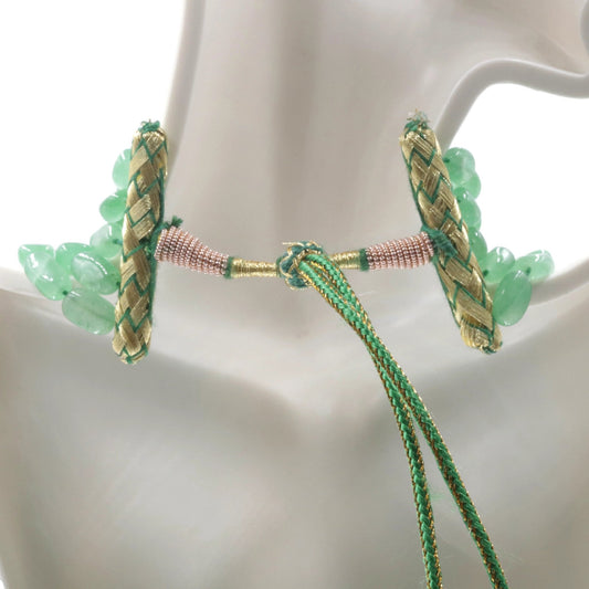 Green Quartz Beaded Necklace - Taj Mahal Gems