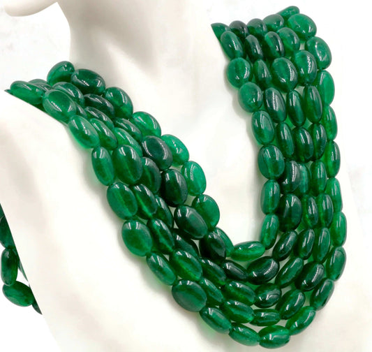 Green Quartz Beaded Necklace - Taj Mahal Gems