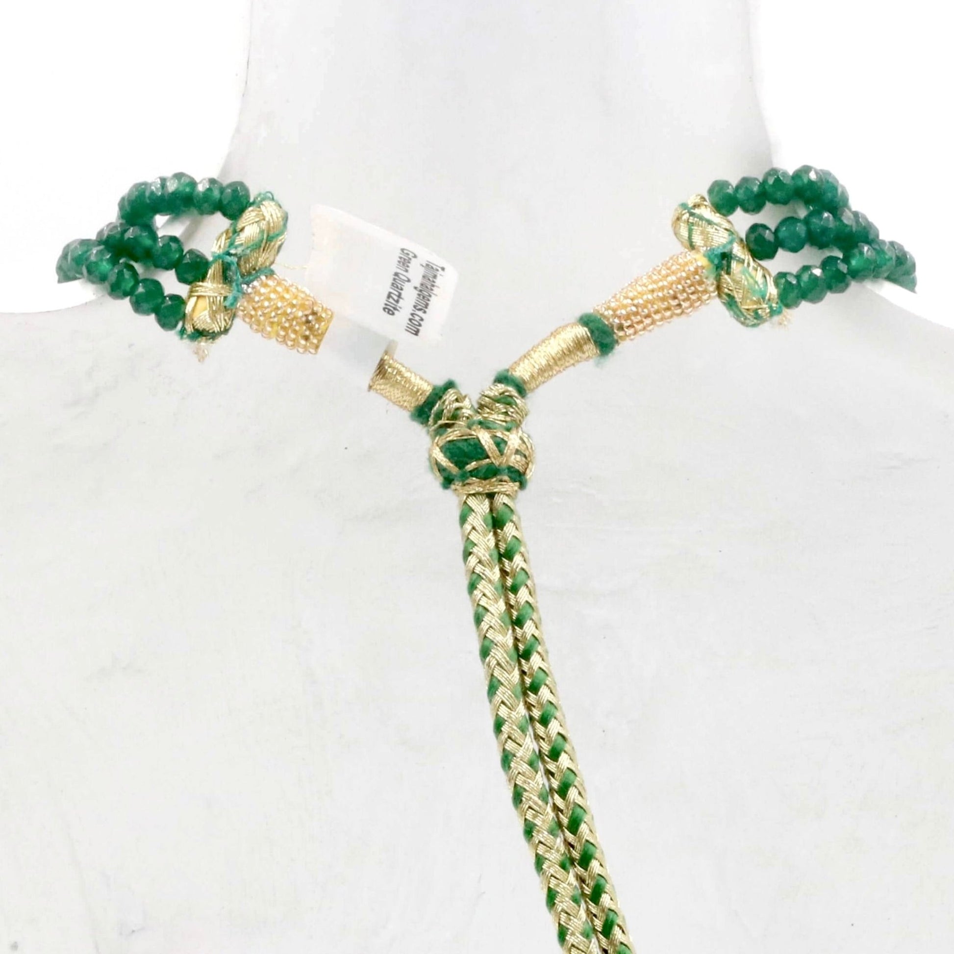Green Quartz Necklace - Taj Mahal Gems
