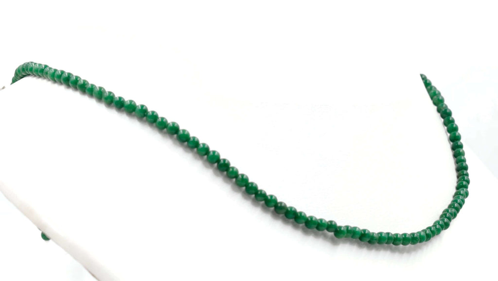 Natural Green Quartz Jewelry - Vintage Style Necklace