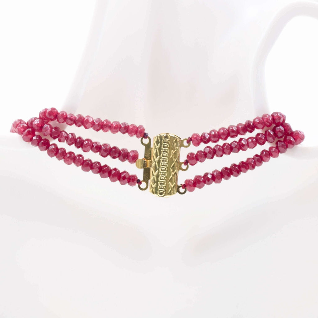 Ruby Quartz Necklace: Delicate Accents