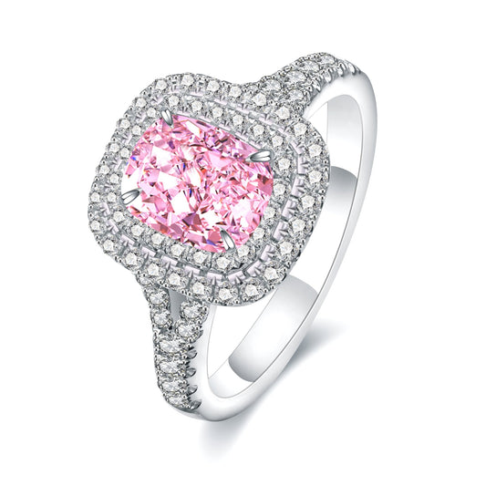 Luxury Halo Jewelems Diamond Ring - Taj Mahal Gems