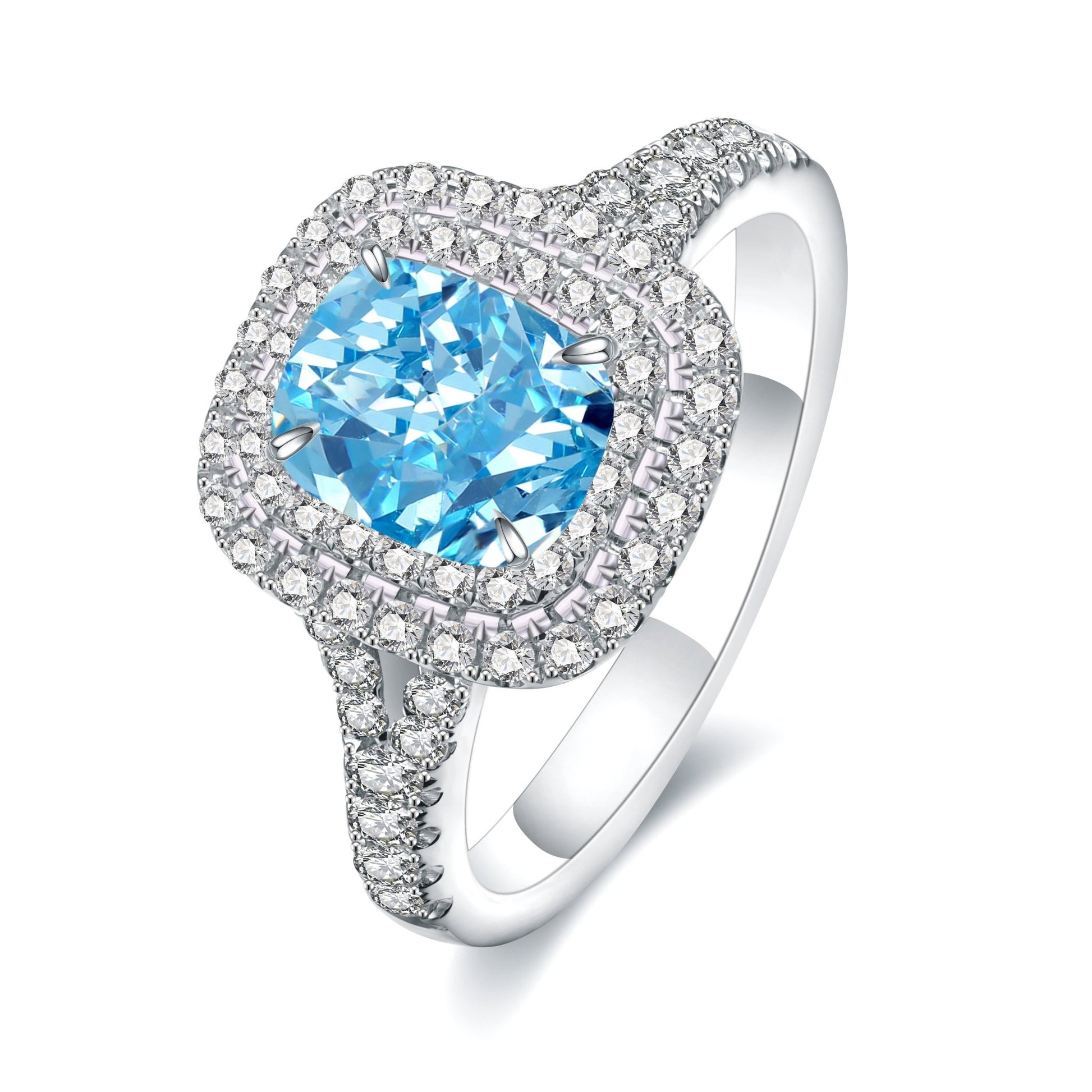Luxury Halo Jewelems Diamond Ring - Taj Mahal Gems