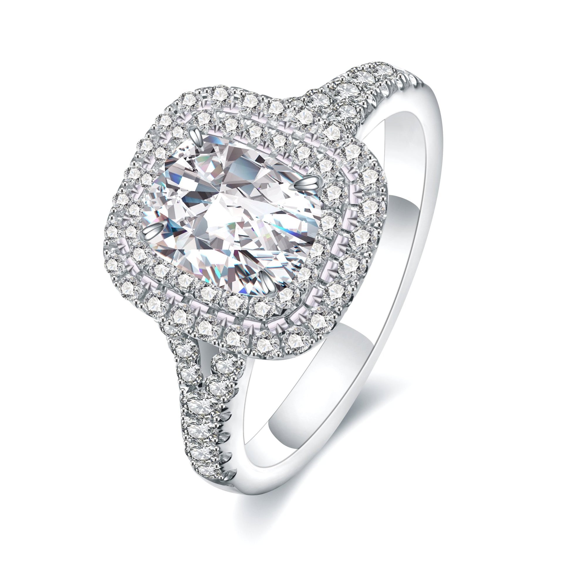 Luxury Halo Jewelems Diamond Ring - Taj Mahal Gems