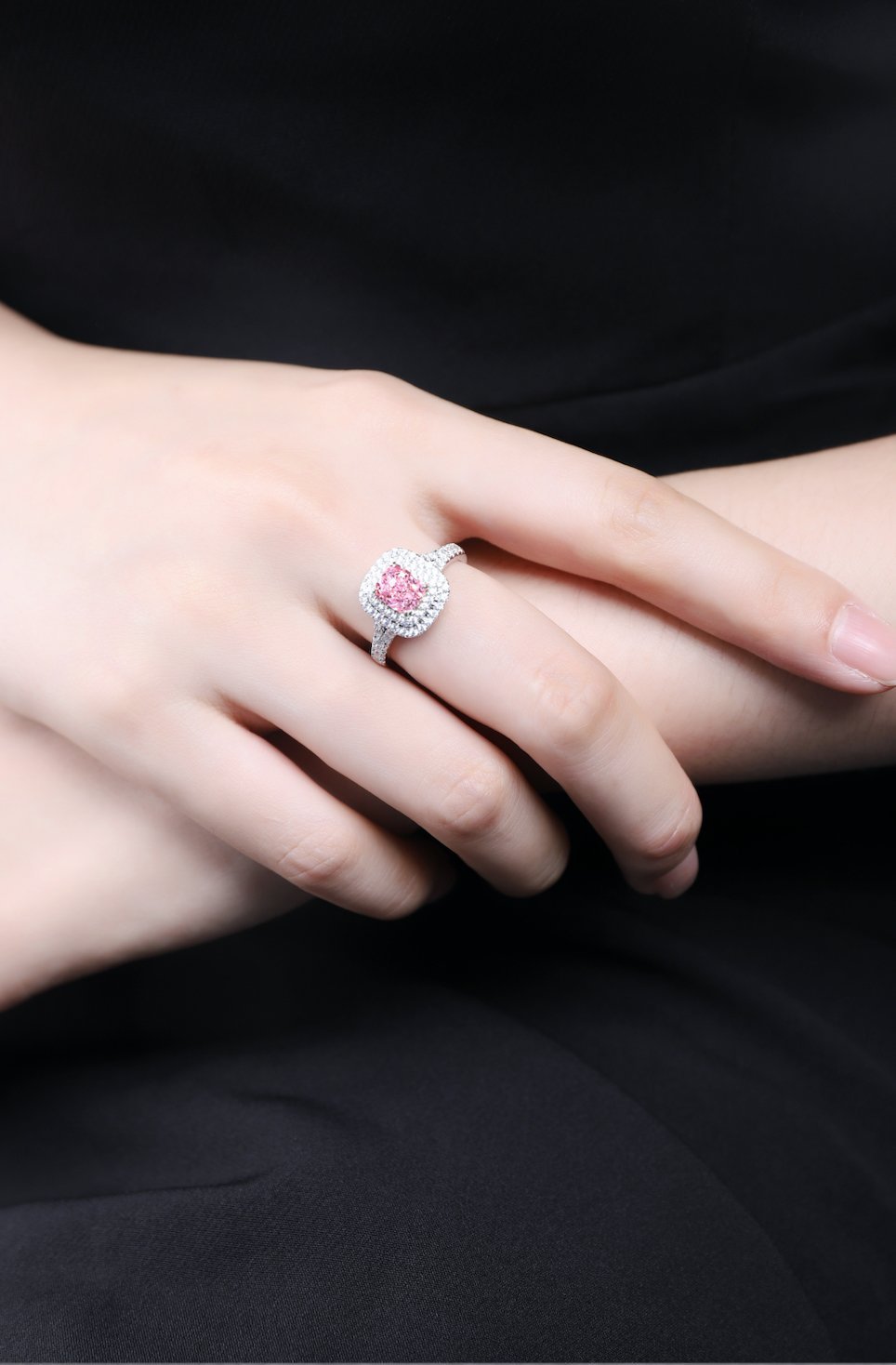 Luxury Halo Jewelems Diamond Ring - Taj Mahal Gems