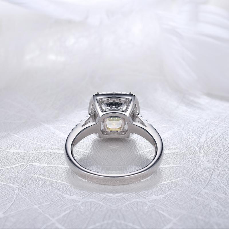 Luxury Halo Ring - Pink and Yellow Jewelems Diamond Jewelry - Taj Mahal Gems