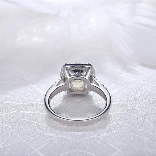 Luxury Halo Ring - Pink and Yellow Jewelems Diamond Jewelry - Taj Mahal Gems