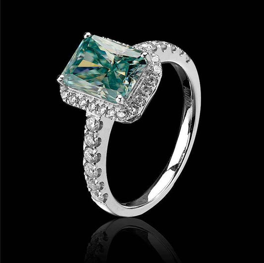 Moissanite Solitaire Ring - Taj Mahal Gems