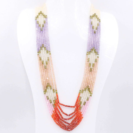 Multi - Color CZ Necklace - Taj Mahal Gems