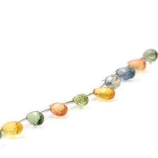 Multi - Color Sapphire Beads - Taj Mahal Gems