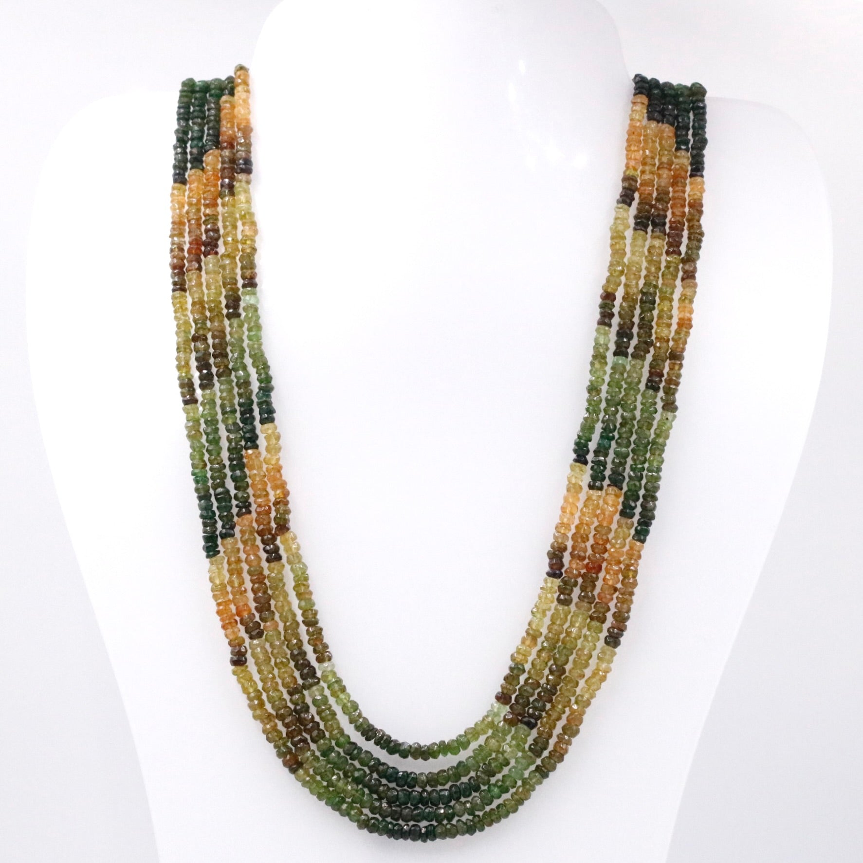 Multi - Color Tourmaline Necklace - Taj Mahal Gems