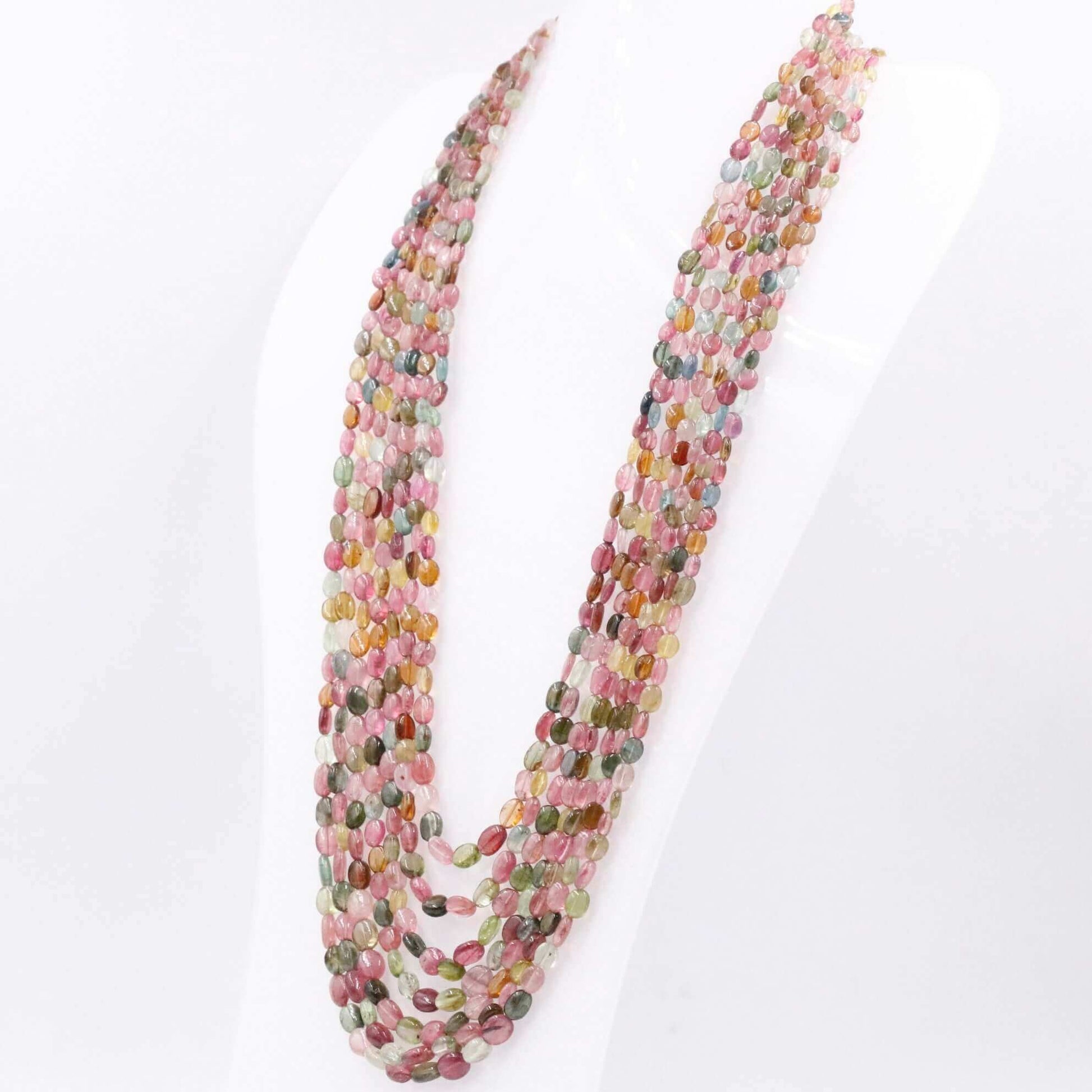 Multi - Color Tourmaline Necklace - Taj Mahal Gems