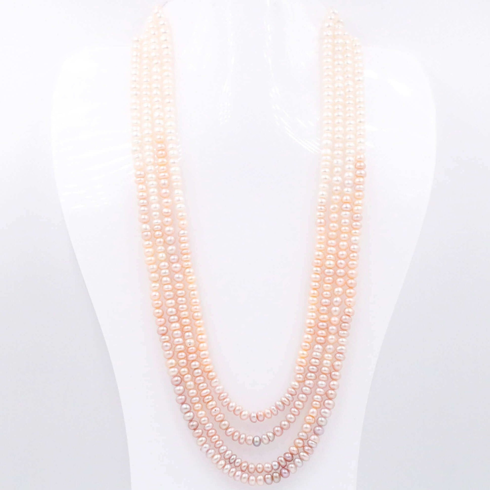Multi Shaded Freshwater Pearl Beaded Necklace - Taj Mahal Gems