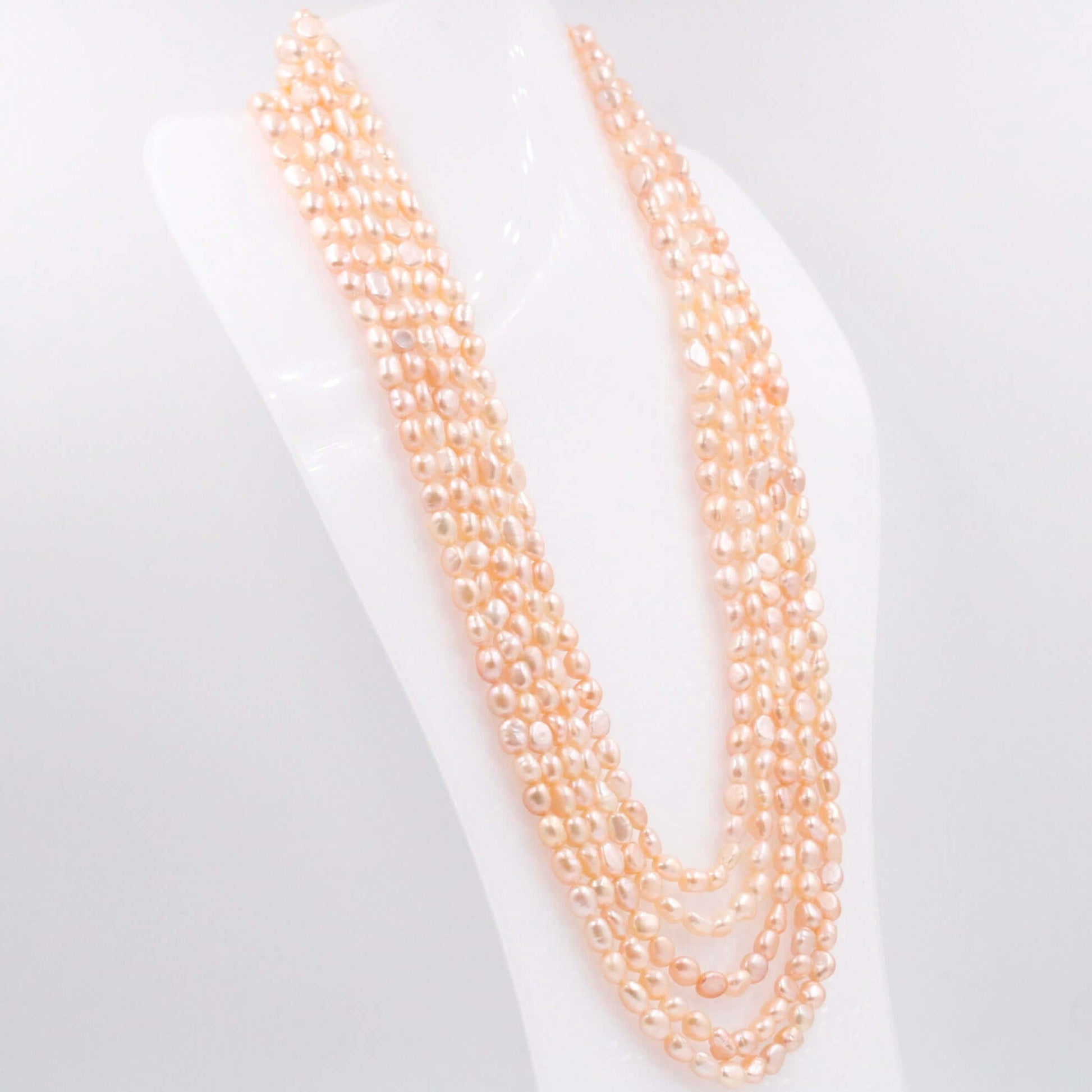 Multi - Strand Cultured Freshwater Pearl Necklace - Taj Mahal Gems