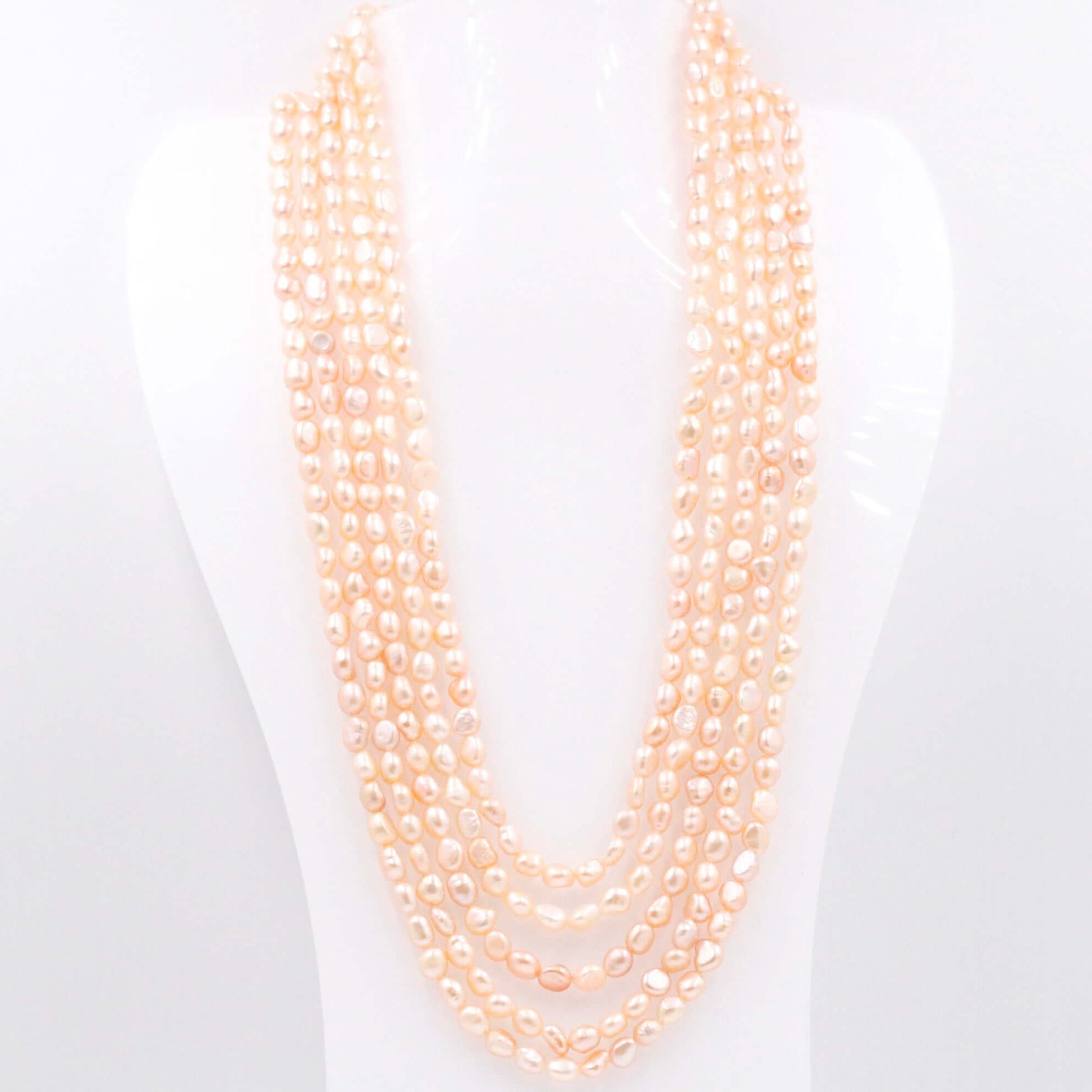 Multi - Strand Cultured Freshwater Pearl Necklace - Taj Mahal Gems