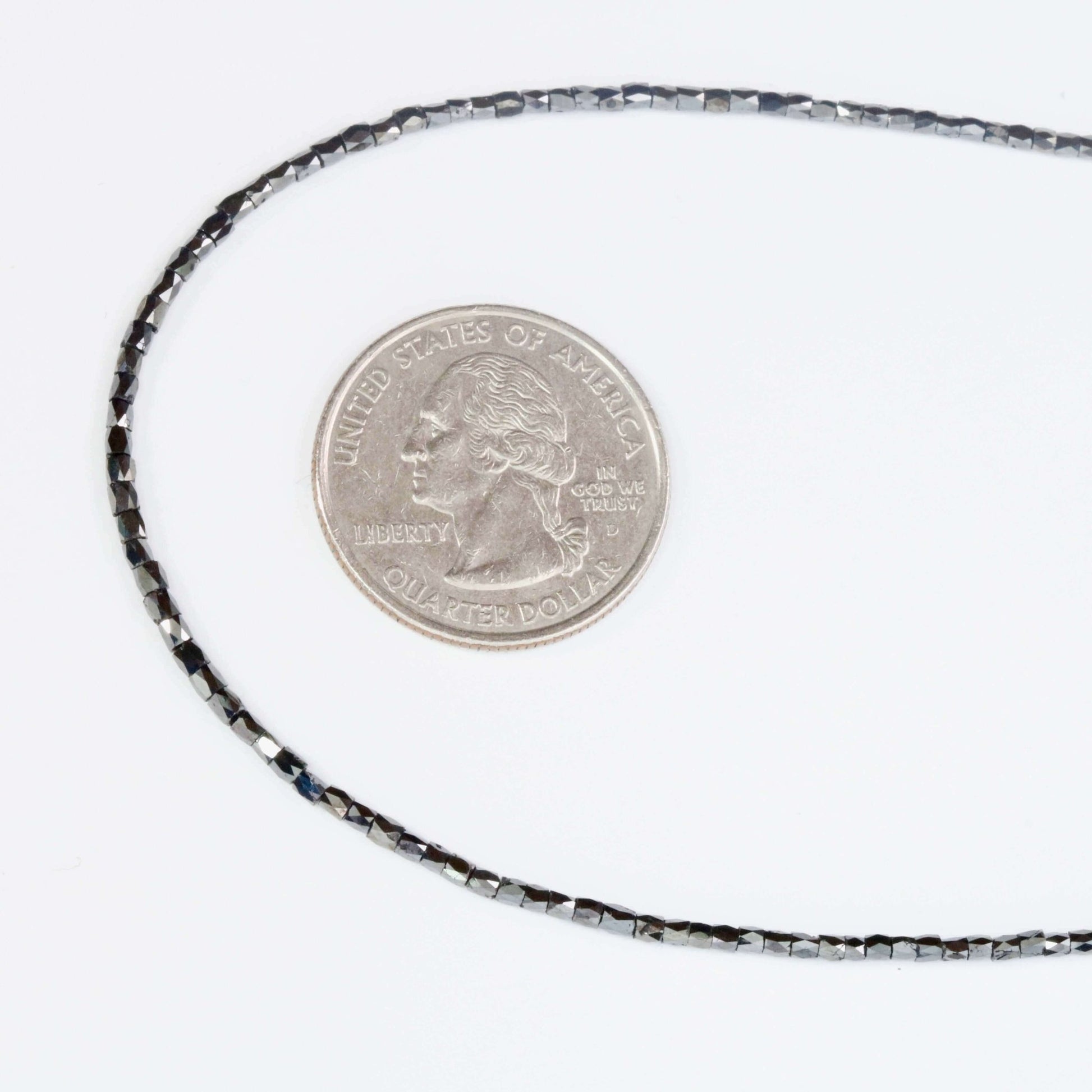 Natural Black Diamond Beads Strand - Taj Mahal Gems