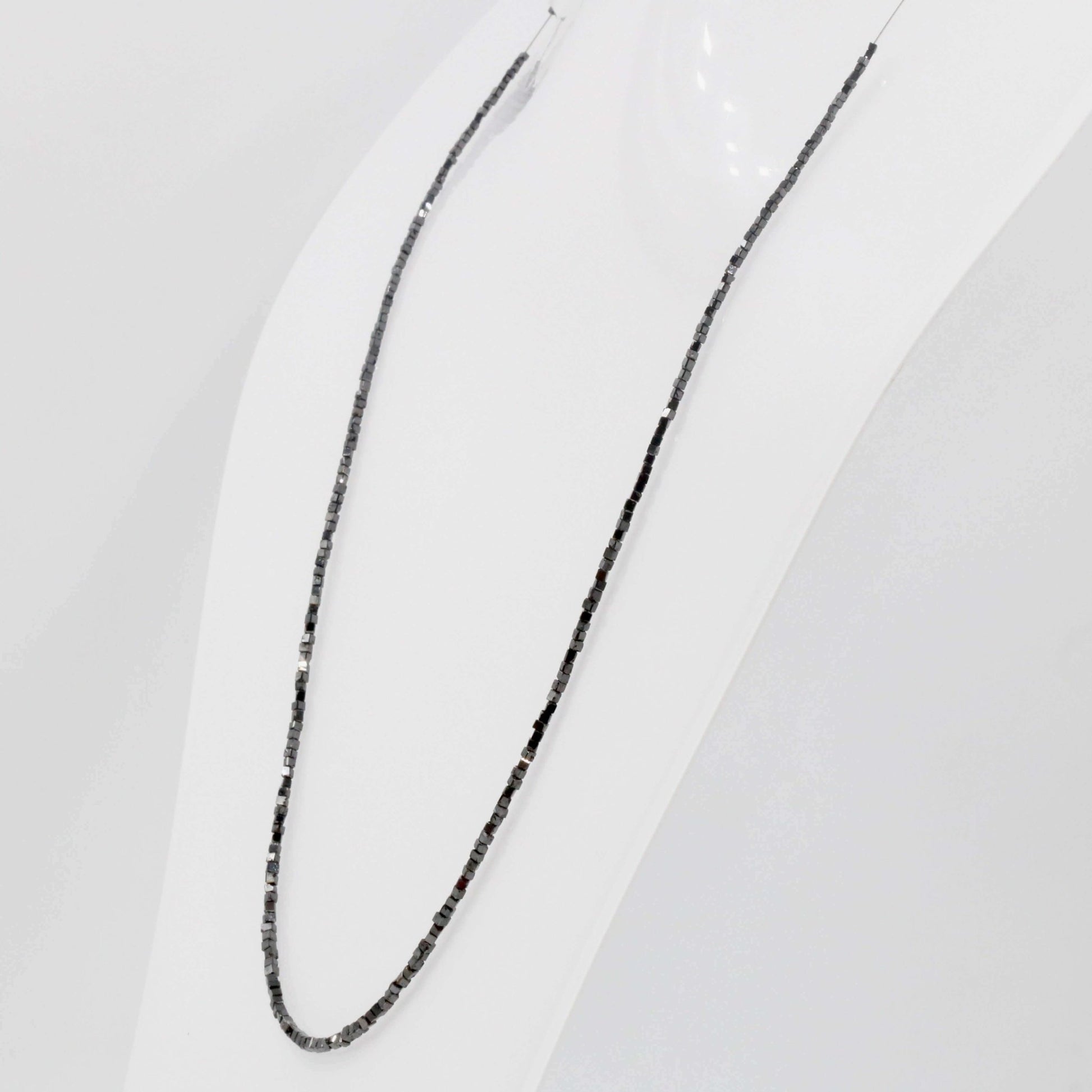 Natural Black Diamond Beads Strand - Taj Mahal Gems