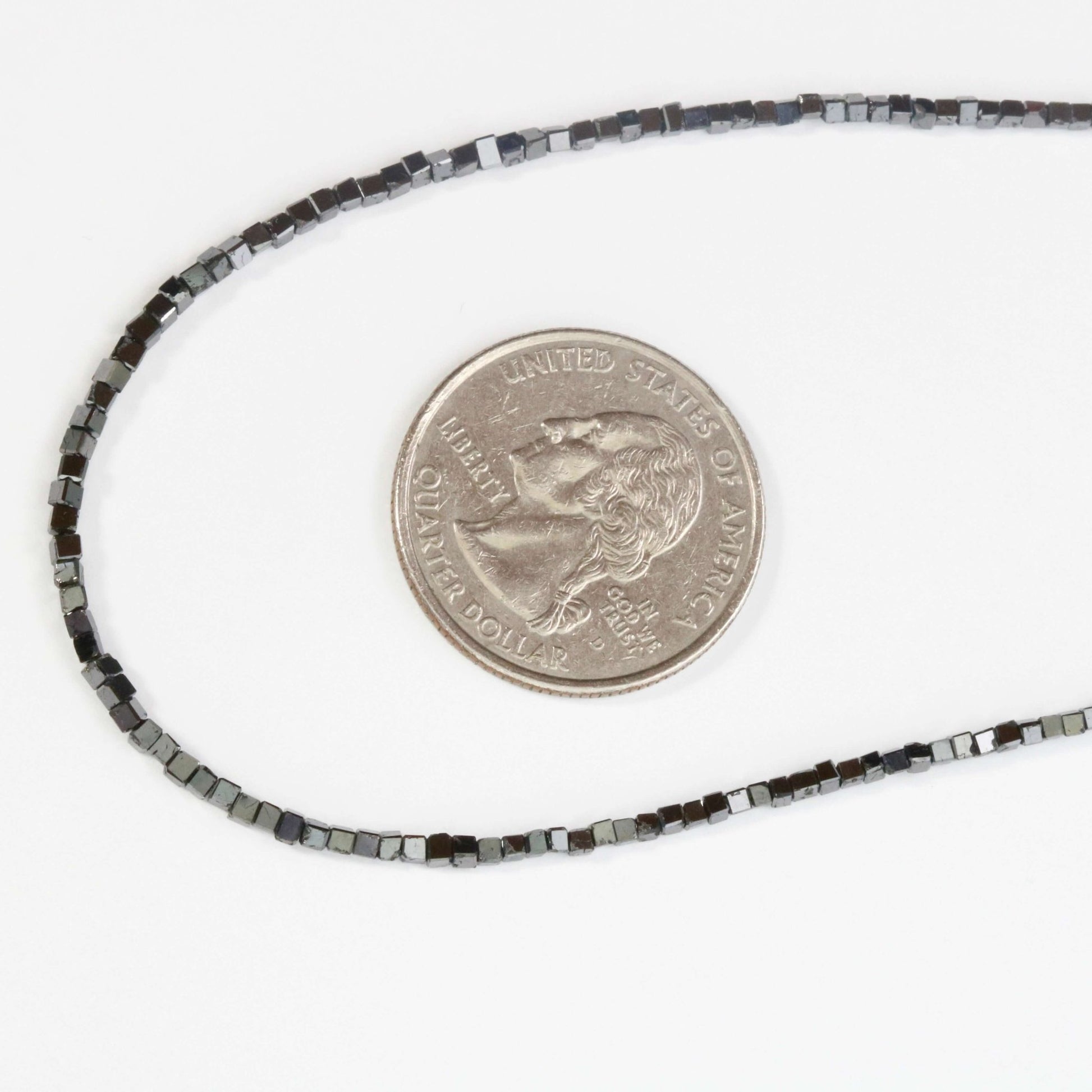 Natural Black Diamond Beads Strand - Taj Mahal Gems