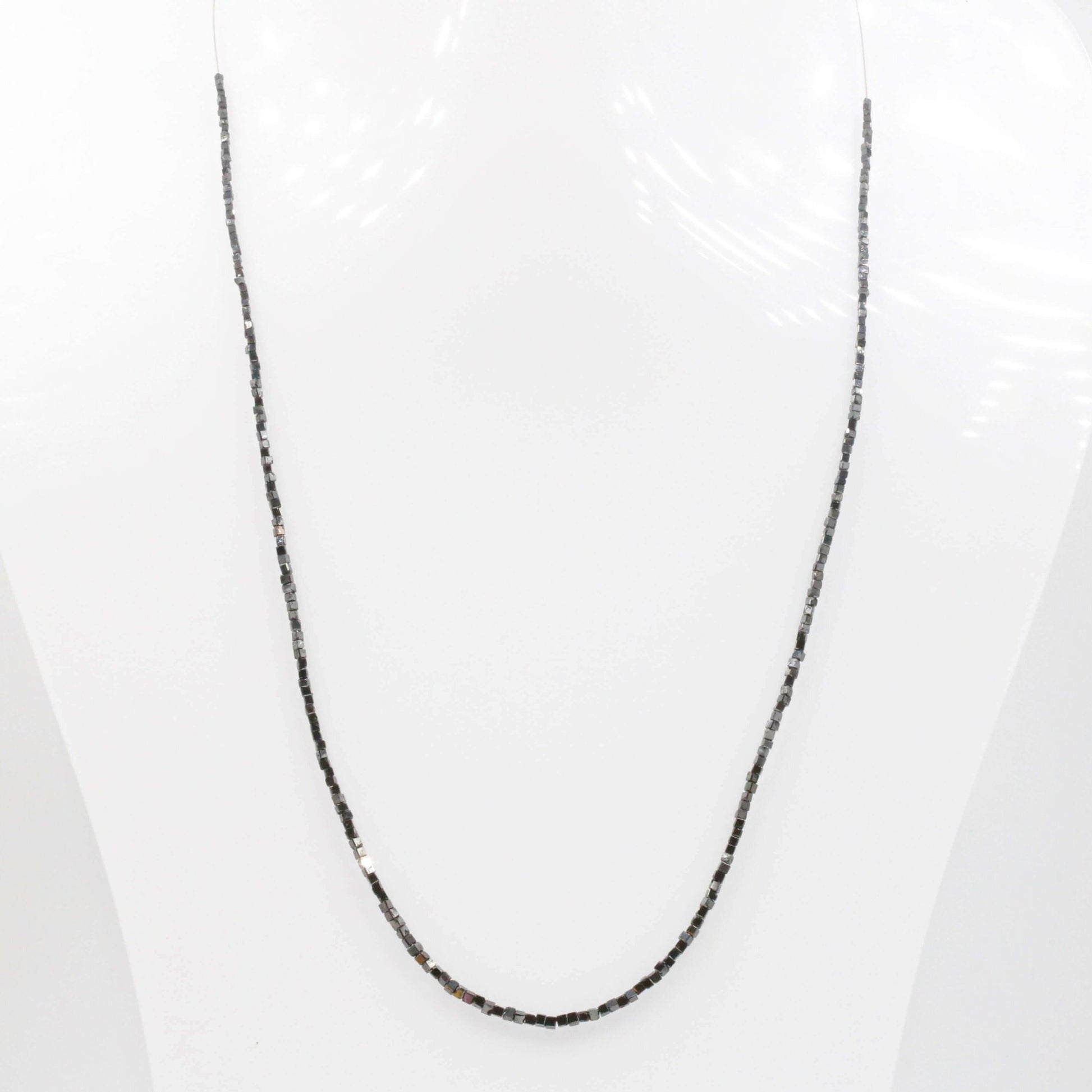Natural Black Diamond Beads Strand - Taj Mahal Gems
