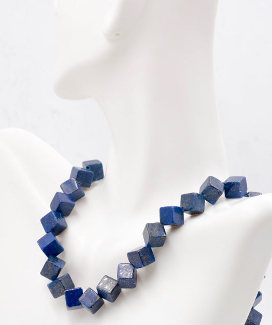 Natural Blue Lapis Lazuli Beads - Taj Mahal Gems