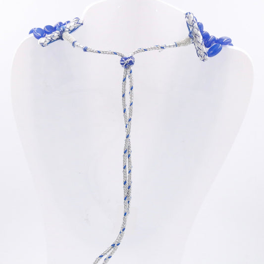 Natural Blue Quartz Beaded Necklace - Taj Mahal Gems