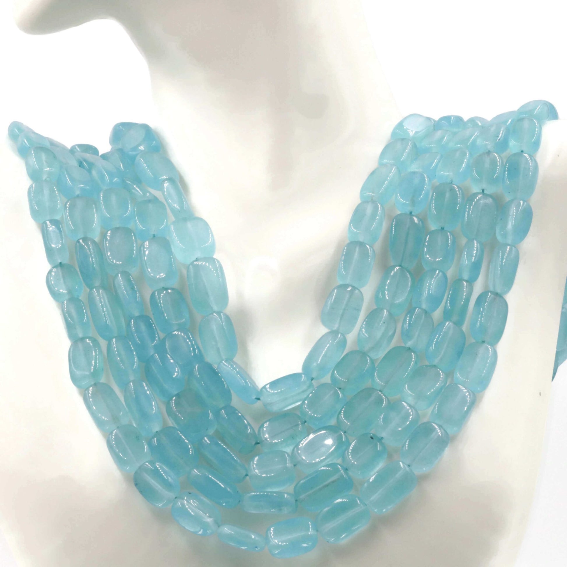 Natural Blue Quartz Necklace - Taj Mahal Gems