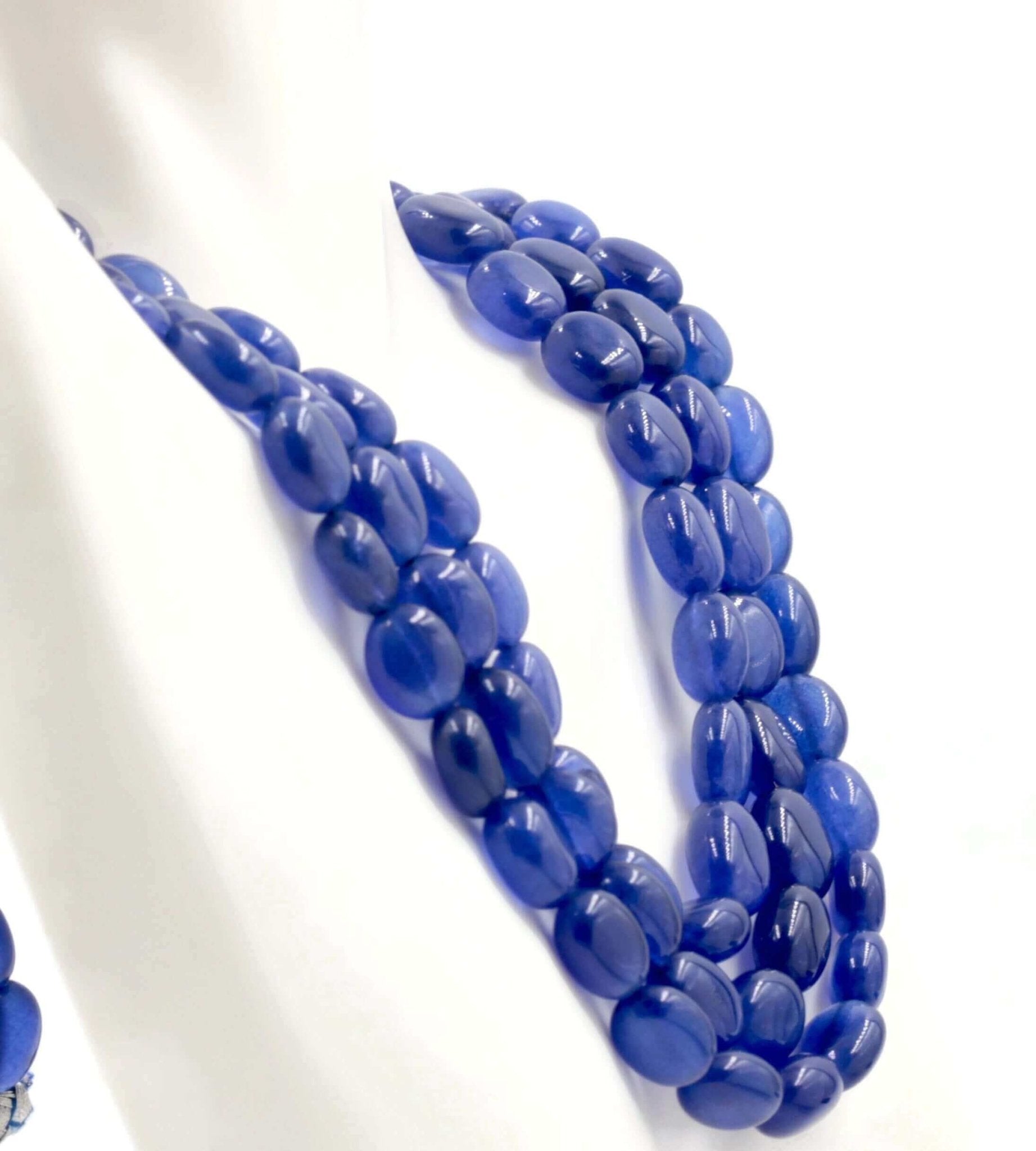 Natural Blue Quartz Necklace - Taj Mahal Gems