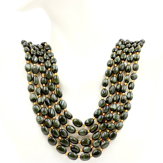 Natural Chrysoberyl Beaded Necklace - Taj Mahal Gems