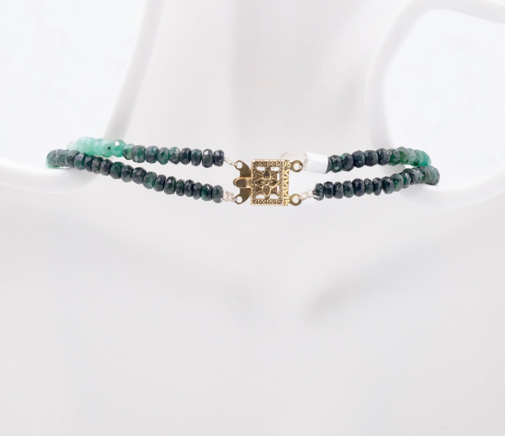 Natural Emerald Bead Necklace - Taj Mahal Gems