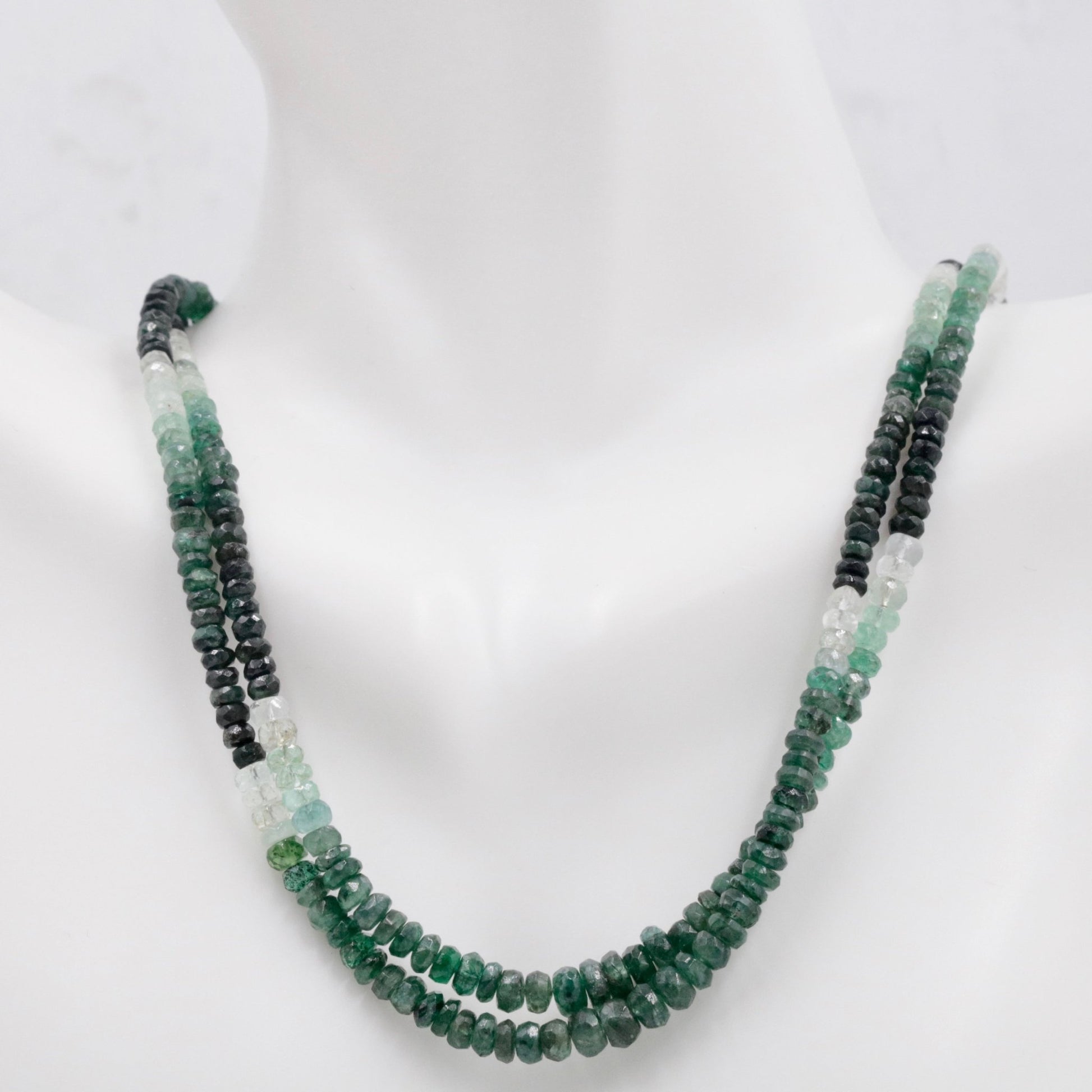 Natural Emerald Bead Necklace - Taj Mahal Gems