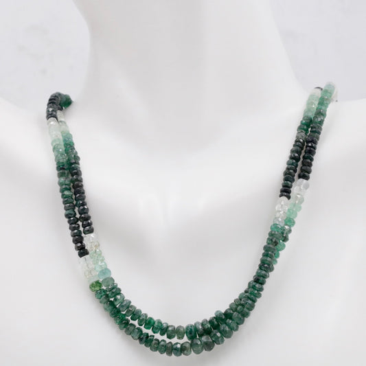 Natural Emerald Bead Necklace - Taj Mahal Gems