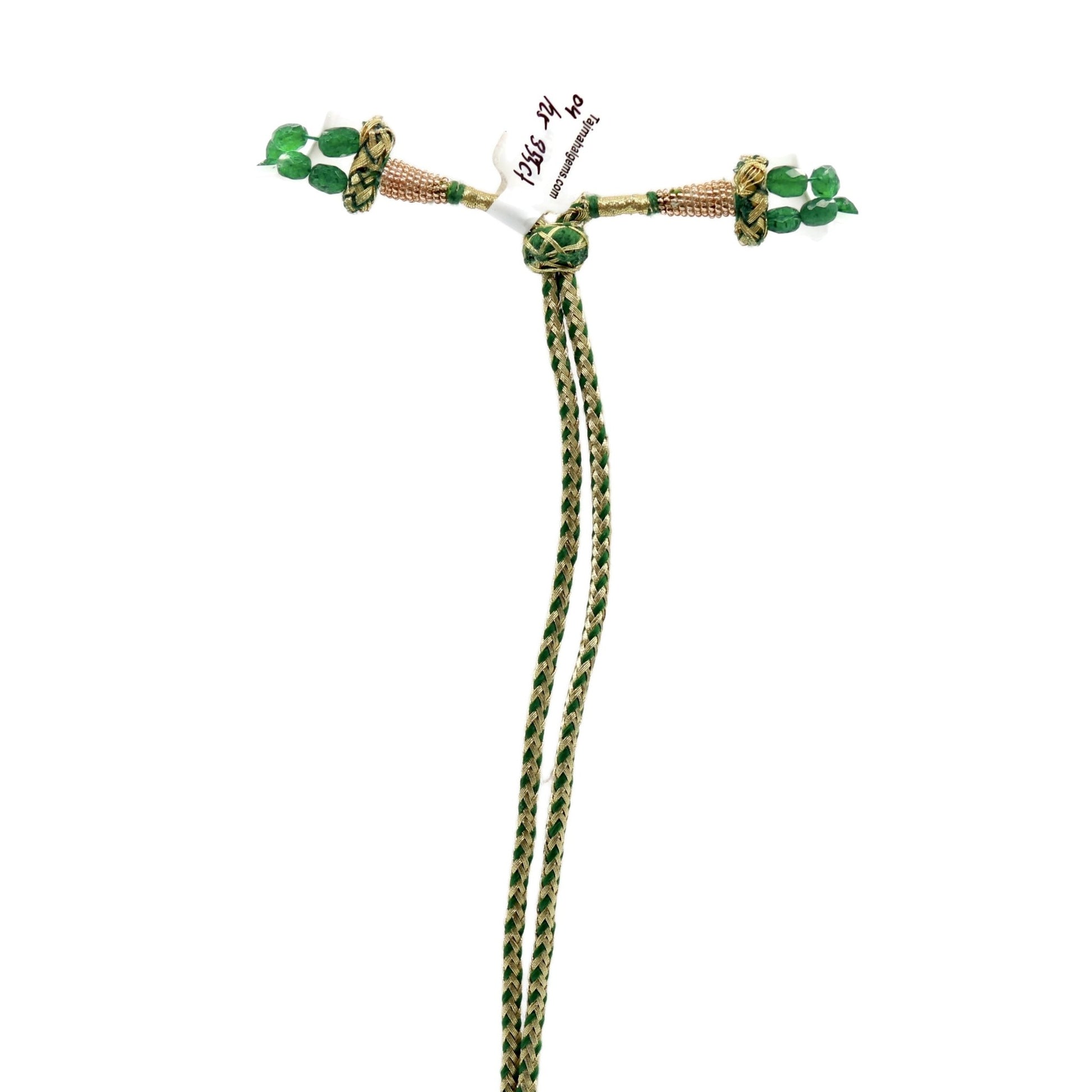 Natural Emerald Beaded Necklace - Taj Mahal Gems