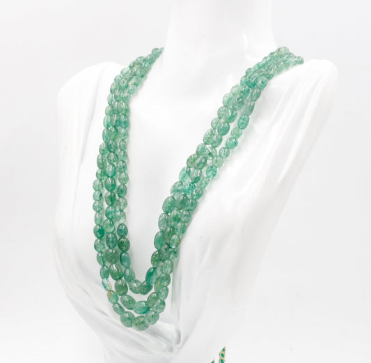 Natural Green Aventurine Quartz Necklace - Taj Mahal Gems