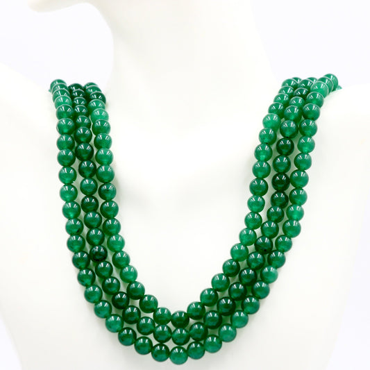 Natural Green Quartz Necklace - Taj Mahal Gems