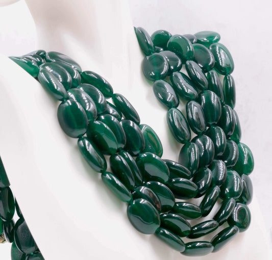 Natural Green Quartz Necklace - Taj Mahal Gems