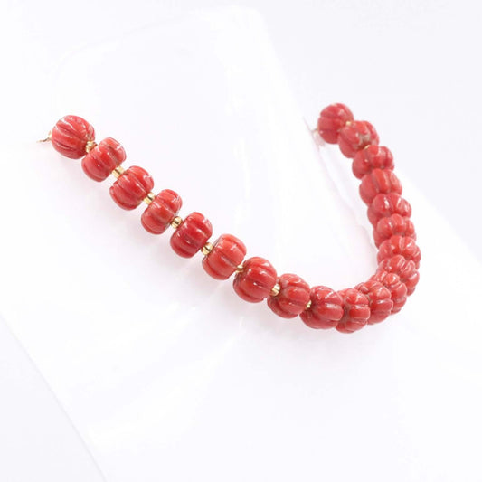 Natural Italian Coral Beaded Strand - Taj Mahal Gems